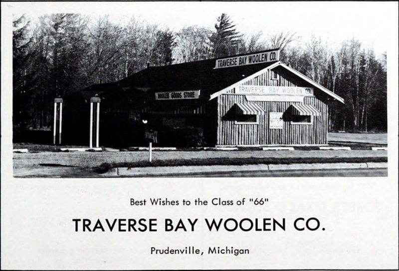 Traverse Bay Woolen - Houghton Lake High School - Bobcat Yearbook Class Of 1966 (newer photo)
